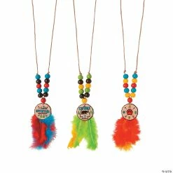 Wholesale ⭐ Feather Necklace Craft Kit - Makes 12 🎁