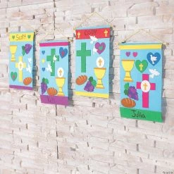 Hot Sale 😉 First Communion Banner Craft Kit- Makes 12 🥰 -Boredom Busters Shop first communion banner craft kit makes 1213755675 a02