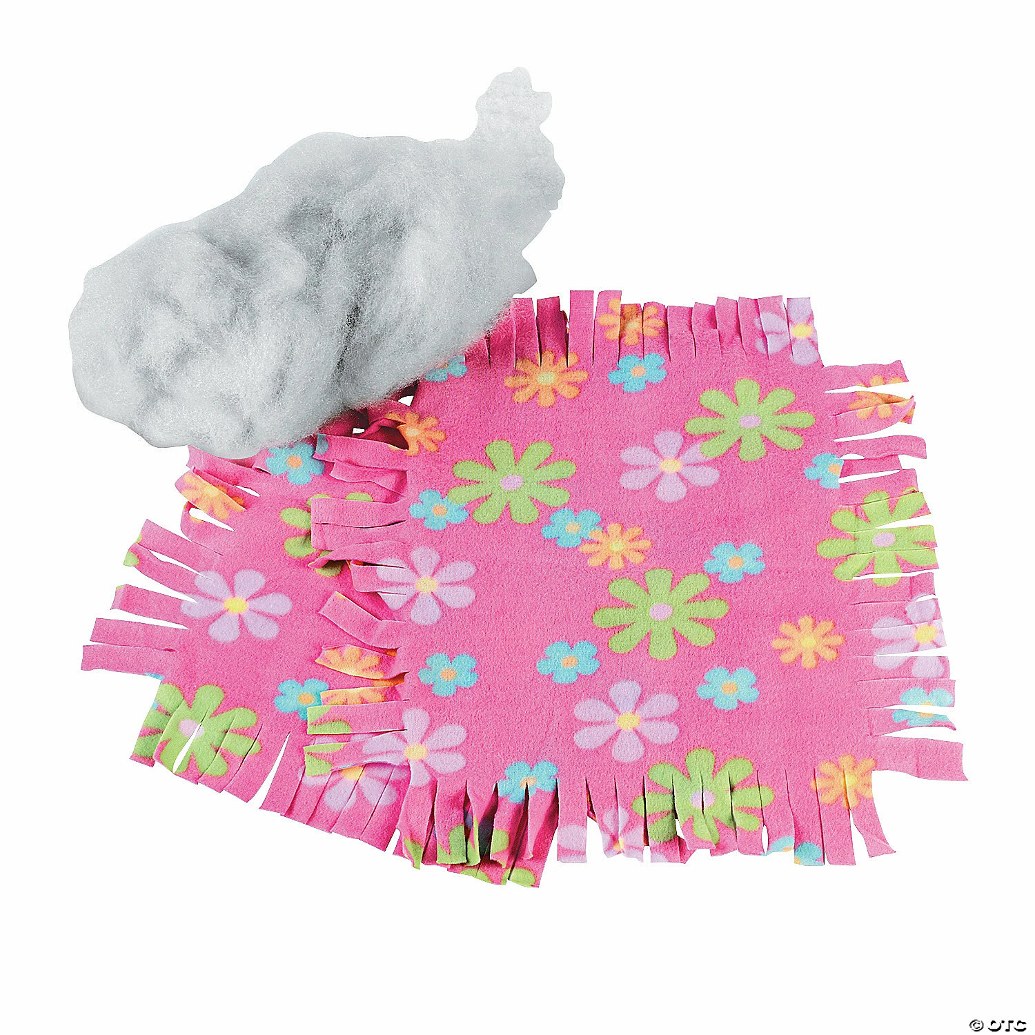 Wholesale ⌛ Fleece Flower Tied Pillow Craft Kit - Makes 6 😉 4 Wholesale ⌛ Fleece Flower Tied Pillow Craft Kit - Makes 6 😉 - Image 2