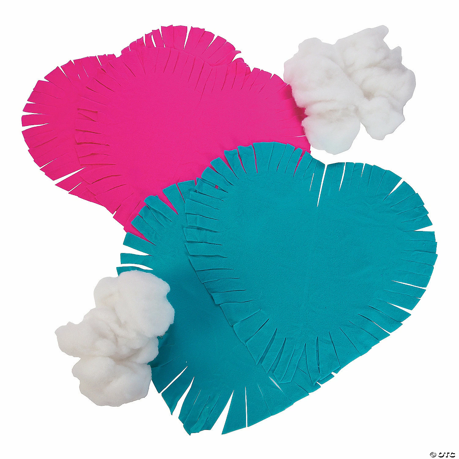 Budget π Fleece Heart Tied Pillow Craft Kit - Makes 6 β 4 Budget π Fleece Heart Tied Pillow Craft Kit - Makes 6 β - Image 2