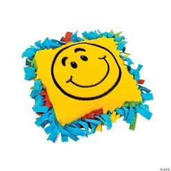 Best Sale 😍 Fleece Smile Face Tied Pillow Craft Kit - Makes 6 😍