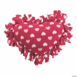 Best Pirce 😉 Fleece Valentine Heart Tied Pillow Craft Kit - Makes 6 😀