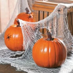 Promo 😍 Foam Orange Pumpkin 💀 Halloween Decoration 🎁