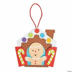 Promo β€οΈ Gingerbread in a Window Ornament Craft Kit - Makes 12 π