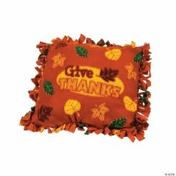 Coupon 😀 Give Thanks Fleece Tied Pillow Craft Kit - Makes 6 😍