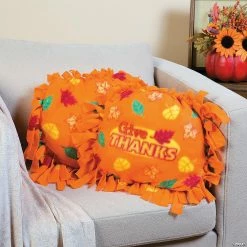 Coupon 😀 Give Thanks Fleece Tied Pillow Craft Kit - Makes 6 😍 -Boredom Busters Shop give thanks fleece tied pillow craft kit makes 648 4538a a02