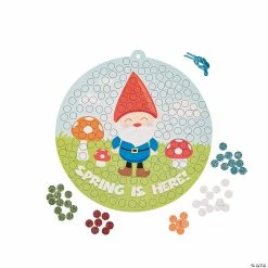 Flash Sale 🤩 Glitter Mosaic Spring Gnome Sign Craft Kit- Makes 12 😍 -Boredom Busters Shop glitter mosaic spring gnome sign craft kit makes 1213763280 a01