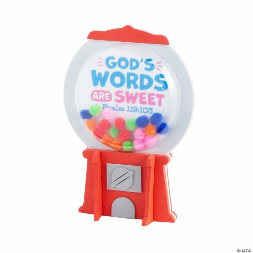 Brand new ❤️ God’s Words Are Sweet Gumball Craft Kit - Makes 12 🥰 -Boredom Busters Shop god s words are sweet gumball craft kit makes 1213982863