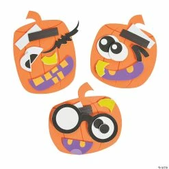 Coupon ⌛ Goofy Face Pumpkin Magnet Craft Kit - Makes 12 ✔️ -Boredom Busters Shop goofy face pumpkin magnet craft kit makes 1213778148 a01