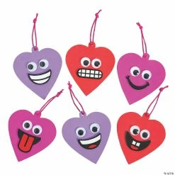 Hot Sale π― Goofy Valentine Heart Ornament Craft Kit - Makes 24 π