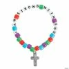 Buy ✨ “I Am Strong with God” Pony Bead Bracelet Craft Kit - Makes 12 🤩 -Boredom Busters Shop i am strong with god pony bead bracelet craft kit makes 1213585867