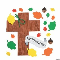 Flash Sale ❤️ I Am Thankful For... 👪 Thanksgiving Cross Craft Kit- Makes 12 🔔 -Boredom Busters Shop i am thankful for thanksgiving cross craft kit makes 1213808529 a01