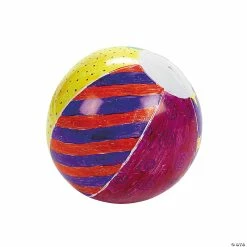 Cheapest 😍 Inflatable 5" DIY Mini Beach Balls - 12 Pc. 🥰 -Boredom Busters Shop inflatable 5 diy mini beach balls 12 pc 48 9750 a01