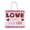 Flash Sale 🤩 Love Comes From God Sign Craft Kit - Makes 12 🛒 -Boredom Busters Shop love comes from god sign craft kit makes 1213961898