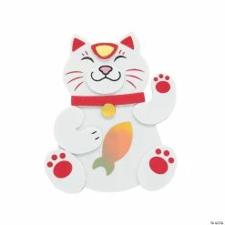 Buy 🥰 Lunar New Year Lucky Cat Magnet Craft Kit - Makes 12 ⭐