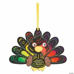 Best deal ⌛ Magic Color Scratch Turkey Ornament Craft Kit - Makes 12 💯