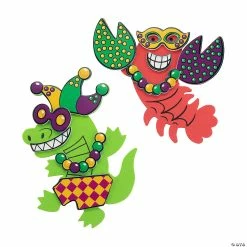 New π Mardi Gras Animal Magnet Craft Kit - Makes 12 π₯