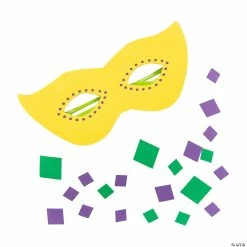 Budget 🌟 Mardi Gras Mask Glasses Craft Kit - Makes 12 ✔️ -Boredom Busters Shop mardi gras mask glasses craft kit makes 1213962539 a01