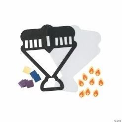 Promo 🎉 Menorah Tissue Paper Craft Kit- Makes 12 😍 -Boredom Busters Shop menorah tissue paper craft kit makes 1213812769 a01