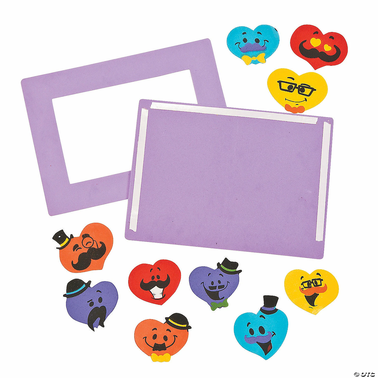Outlet π€© Mustache Heart Picture Frame Magnet Craft Kit - Makes 12 π€© 4 Outlet π€© Mustache Heart Picture Frame Magnet Craft Kit - Makes 12 π€© - Image 2
