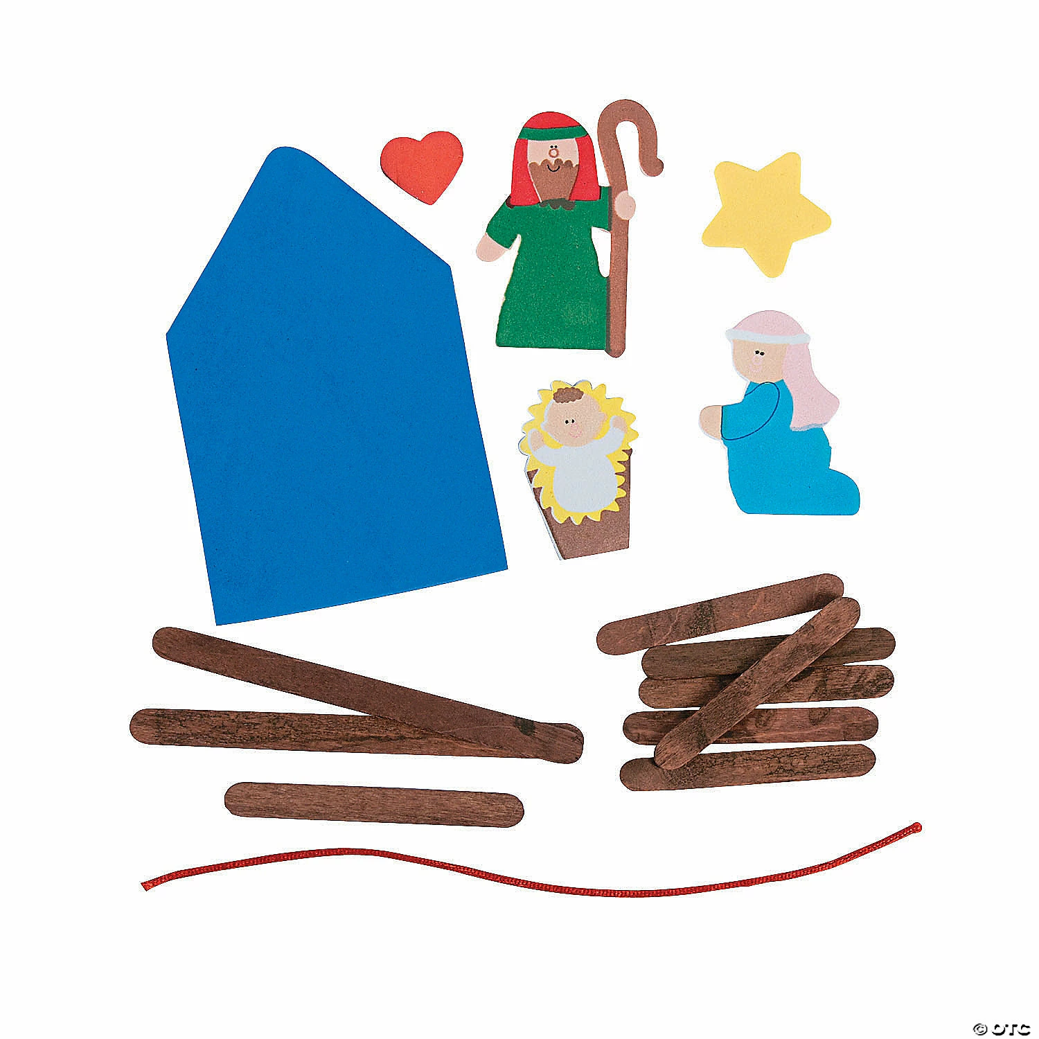 Outlet 🛒 Nativity Craft Stick Religious 🎅 Christmas Ornament Craft Kit - Makes 12 🛒 4 Outlet 🛒 Nativity Craft Stick Religious 🎅 Christmas Ornament Craft Kit - Makes 12 🛒 - Image 2