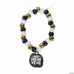 Best Sale π New Yearβs Beaded Charm Bracelet Craft Kit - Makes 12 β€οΈ