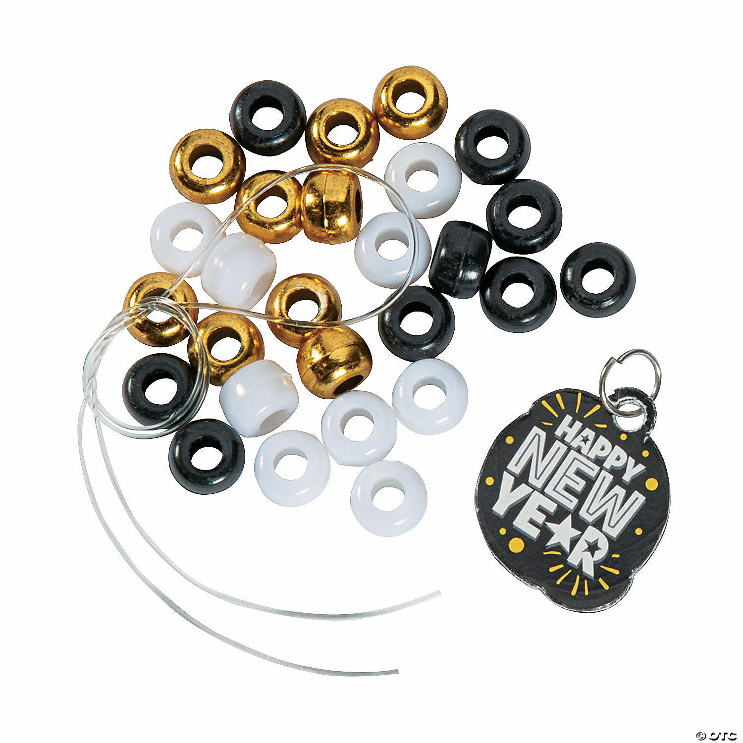 Best Sale 👍 New Year’s Beaded Charm Bracelet Craft Kit - Makes 12 ❤️ 4 Best Sale 👍 New Year’s Beaded Charm Bracelet Craft Kit - Makes 12 ❤️ - Image 2