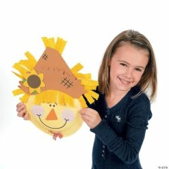 Top 10 👍 Paper Plate Scarecrow Craft Kit - Makes 12 ✔️ -Boredom Busters Shop paper plate scarecrow craft kit makes 1248 4580 a02