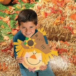 Top 10 👍 Paper Plate Scarecrow Craft Kit - Makes 12 ✔️ -Boredom Busters Shop paper plate scarecrow craft kit makes 1248 4580 a03