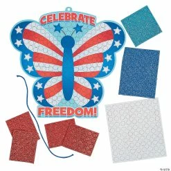 Promo 🤩 Patriotic Butterfly Sign Glitter Mosaic Craft Kit- Makes 12 🥰 6 Promo 🤩 Patriotic Butterfly Sign Glitter Mosaic Craft Kit- Makes 12 🥰 -Boredom Busters Shop patriotic butterfly sign glitter mosaic craft kit makes 1213768768 a01