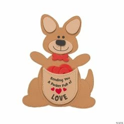 Discount ❤️ Pocket Full of Love Kangaroo Valentine Craft Kit - Makes 12 🌟