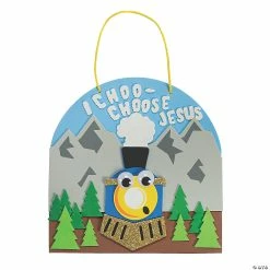 Coupon π Railroad VBS I Choose Jesus Sign Craft Kit - Makes 12 π