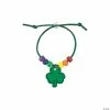Promo 👏 Rainbow Shamrock Charm Bracelet Craft Kit - Makes 24 👍 -Boredom Busters Shop rainbow shamrock charm bracelet craft kit makes 2413935694