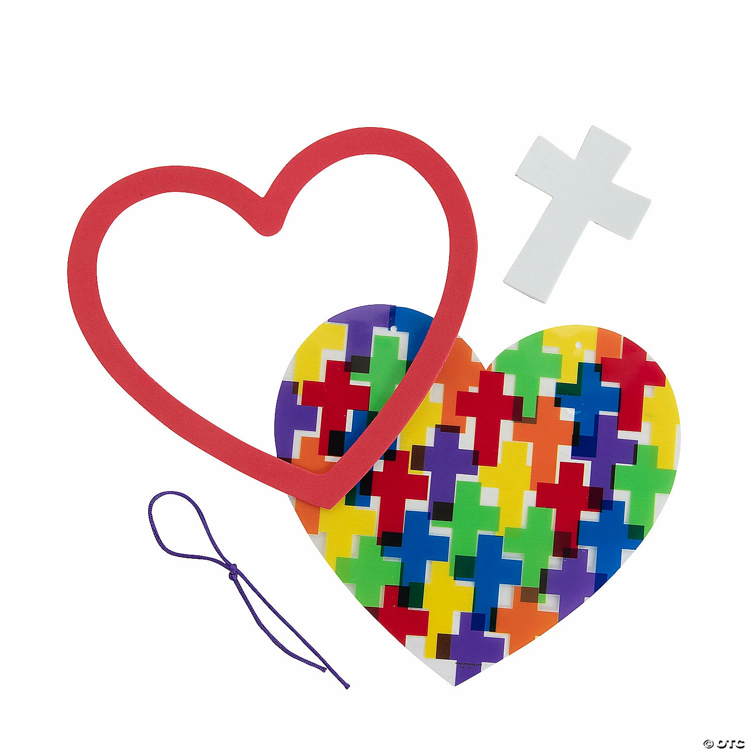 Coupon π Religious Heart with Crosses Sign Craft Kit β Makes 12 𧨠4 Coupon π Religious Heart with Crosses Sign Craft Kit β Makes 12 𧨠- Image 2