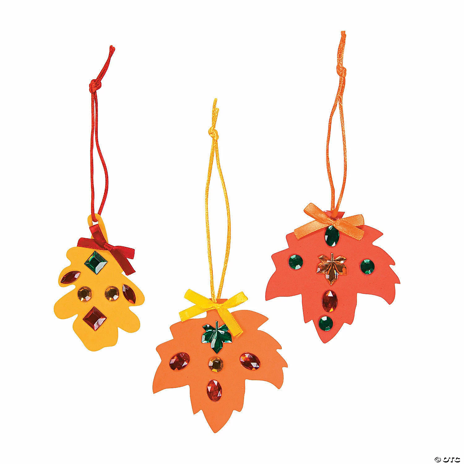 New โ Rhinestone Fall Leaf Craft Kit - Makes 12 ๐ 3 New โ Rhinestone Fall Leaf Craft Kit - Makes 12 ๐