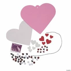 Coupon 😉 Sequin Valentine Ornament Craft Kit - Makes 12 ⭐ -Boredom Busters Shop sequin valentine ornament craft kit makes 1213933784 a01