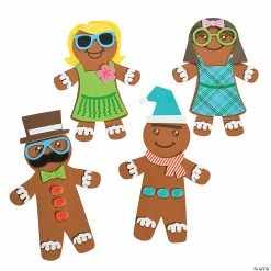 Budget ❤️ Silly Gingerbread Magnet Craft Kit - Makes 12 ❤️