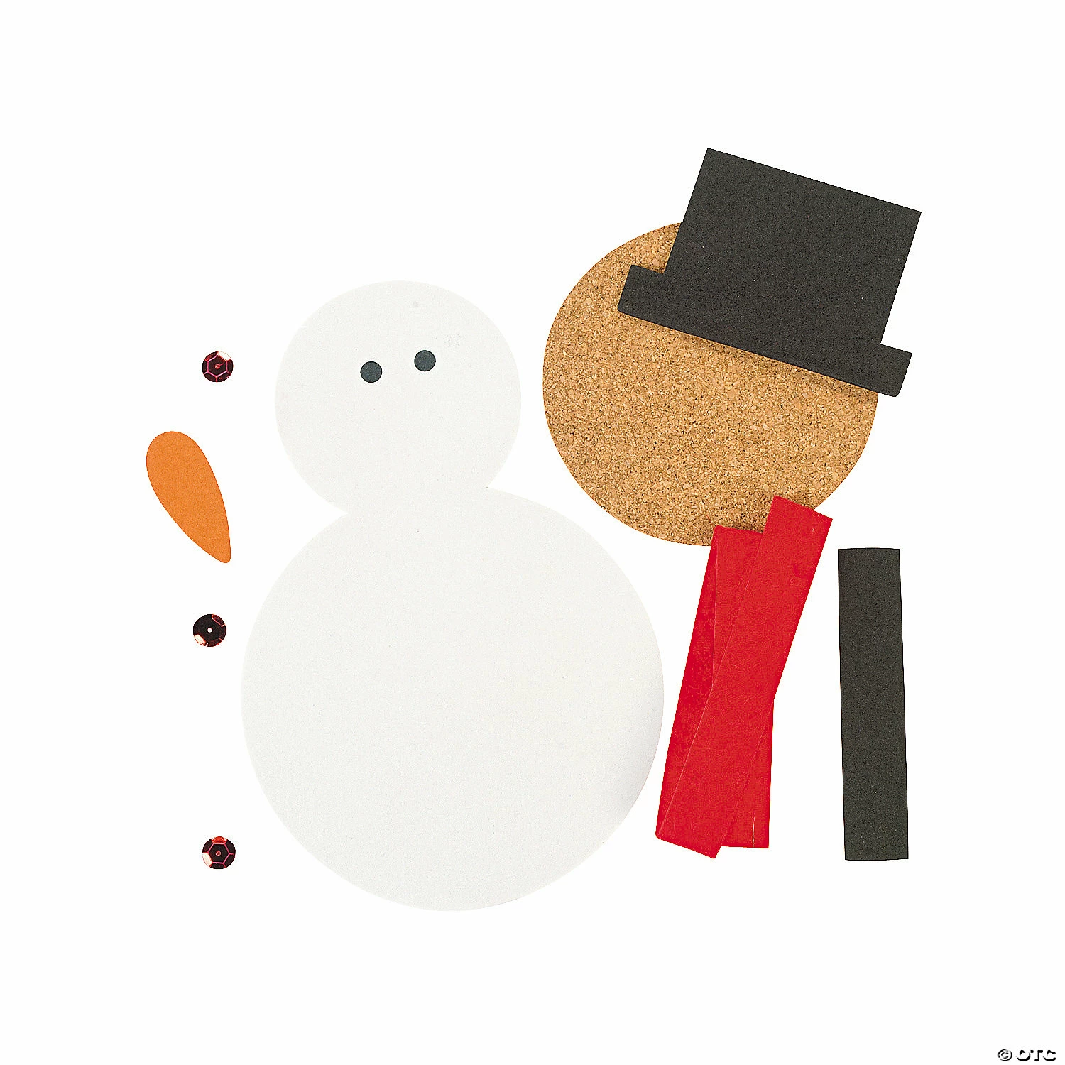 Discount π₯ Snowman Coaster Craft Kit - Makes 12 π 4 Discount π₯ Snowman Coaster Craft Kit - Makes 12 π - Image 2
