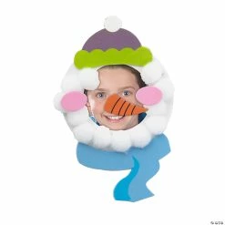 Outlet ⭐ Snowman Face Picture Frame Magnet Craft Kit - Makes 12 🎉