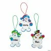Brand new ⌛ Snowman Snowflake 🎅 Christmas Ornament Craft Kit - Makes 12 🎉 -Boredom Busters Shop snowman snowflake christmas ornament craft kit makes 1213614280