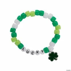 Outlet 👏 St. Patrick’s Day Beaded Bracelet Craft Kit - Makes 12 👏