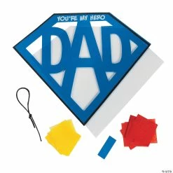 Best Pirce 🤩 Tissue Paper Super Dad Sign Craft Kit- Makes 12 ⌛ -Boredom Busters Shop tissue paper super dad sign craft kit makes 1213729777 a01