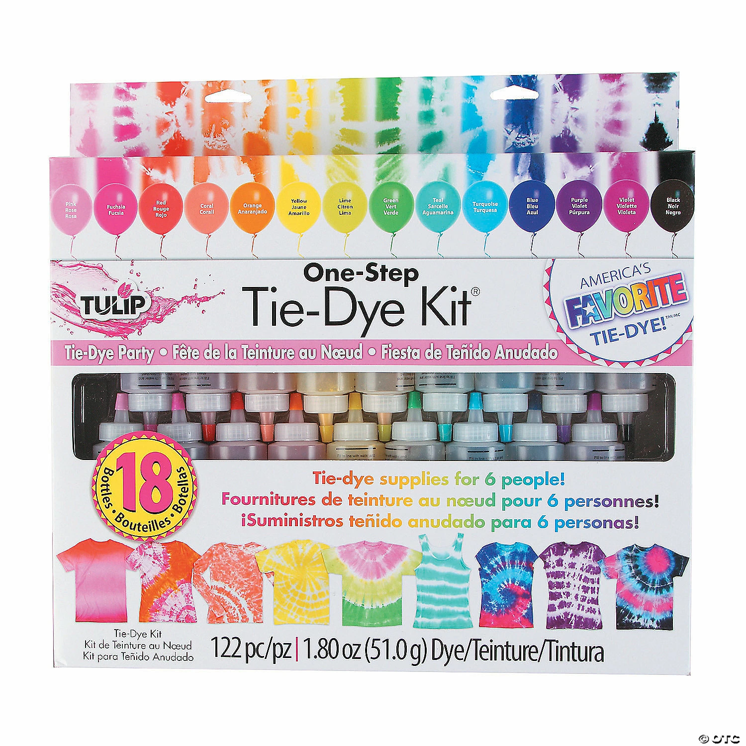 Wholesale 🧨 Tulip® One-Step 18-Color Tie-Dye Boredom Buster Kit 🥰 3 Wholesale 🧨 Tulip® One-Step 18-Color Tie-Dye Boredom Buster Kit 🥰