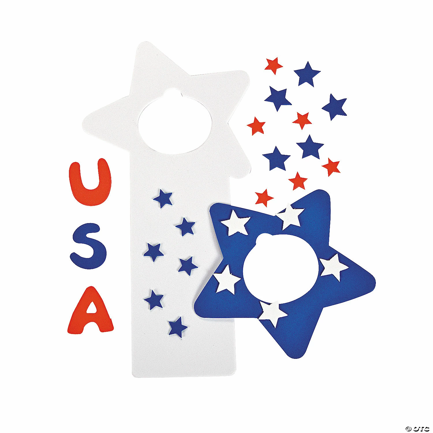 Outlet ๐ USA Doorknob Hanger Craft Kit - Makes 12 ๐ 4 Outlet ๐ USA Doorknob Hanger Craft Kit - Makes 12 ๐ - Image 2