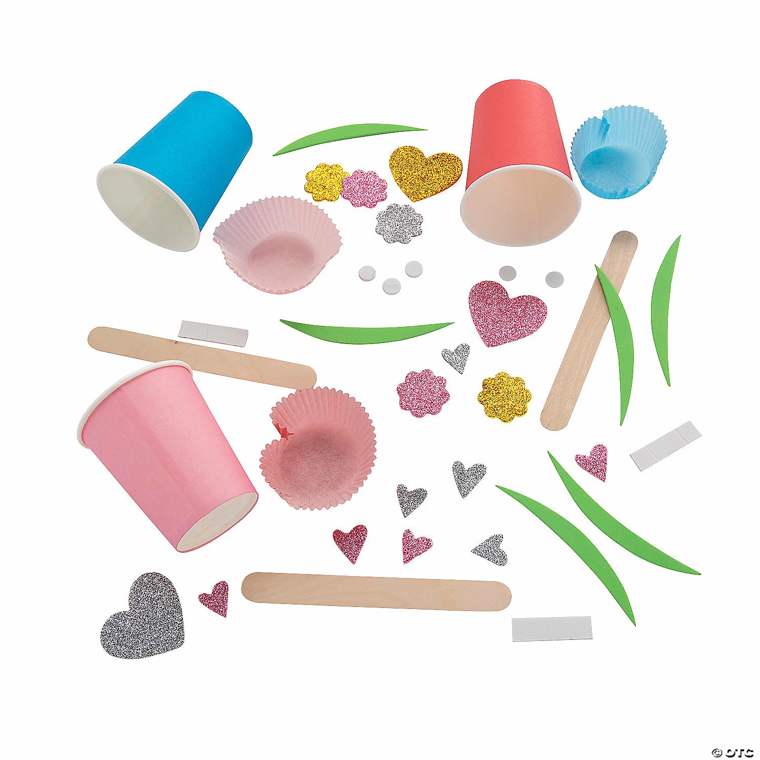 Wholesale 🥰 Valentine Cupcake Flower Craft Kit - Makes 12 🧨 4 Wholesale 🥰 Valentine Cupcake Flower Craft Kit - Makes 12 🧨 - Image 2