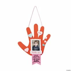 Flash Sale ⌛ Valentine Handprint Picture Frame Ornament Craft Kit - Makes 12 🤩