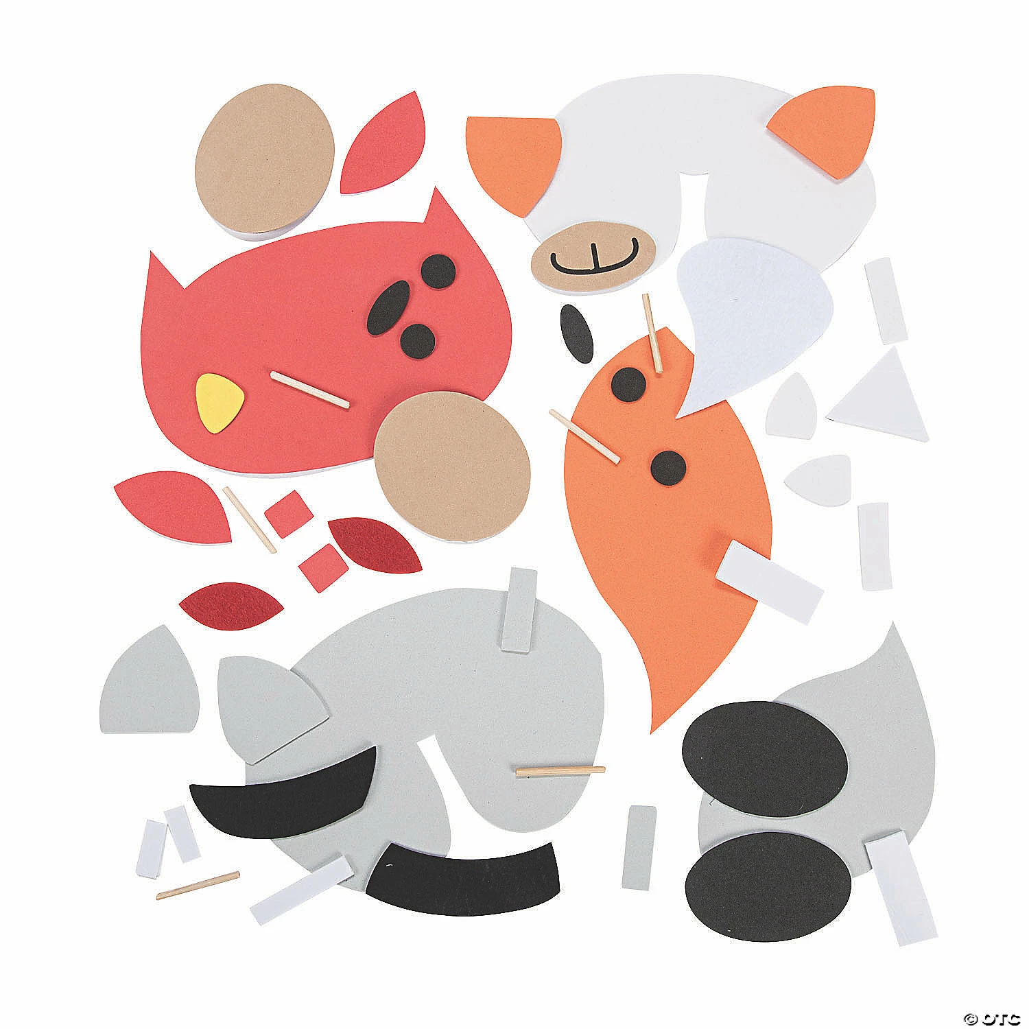 New β¨ Woodland Animal Pumpkin Decorating Craft Kit - Makes 6 π₯ 4 New β¨ Woodland Animal Pumpkin Decorating Craft Kit - Makes 6 π₯ - Image 2