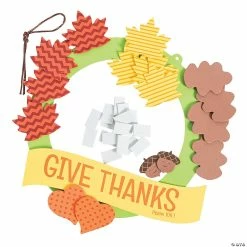 Cheapest 🌟 Wreath of Thanks Craft Kit- Makes 12 😉 -Boredom Busters Shop wreath of thanks craft kit makes 1213808528 a01