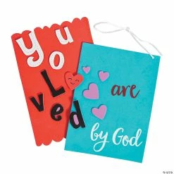 Cheapest 👏 You Are Loved By God Sign Craft Kit- Makes 12 🌟 -Boredom Busters Shop you are loved by god sign craft kit makes 1213784440 a01