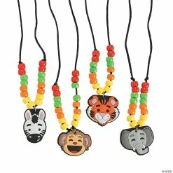 Deals π Zoo Animal Bead Necklace Craft Kit - Makes 12 β¨